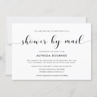 Chá de fraldas chic legante por correio