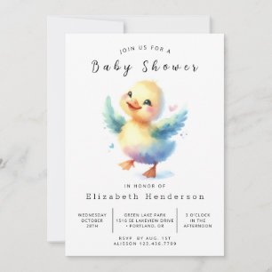 Convites Chá de fraldas Chic Online Duck