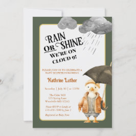 Convites Chá de fraldas Cloud Nine Cute Woodland