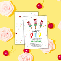 Chá de fraldas Colorido Pronto Para Sorvete