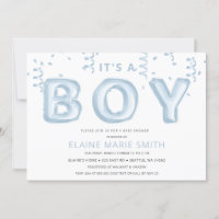 Chá de fraldas Confetti Boy dos Balões de Folha Az