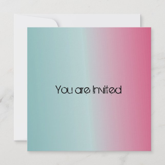 Convites Chá de fraldas cor-de-rosa azul (Frente)