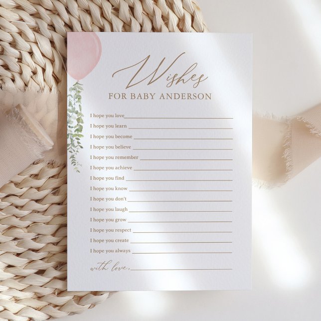 Convites Chá de fraldas cor-de-rosa deseja bebê (Criador carregado)