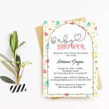 Chá de fraldas Coração Corante Bonito