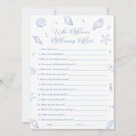 Convites Chá de fraldas Costeiro Que Conhece A Melhor Placa