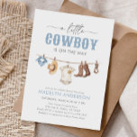 Convites Chá de fraldas Cowboy<br><div class="desc">Convide amigos e família para comemorar um pouco no caminho com este convite de chá de fraldas temático do cowboy.</div>