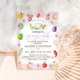 Convites Chá de fraldas Cultivado Localmente