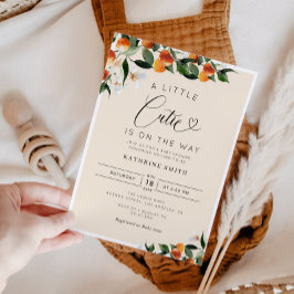 Convites Chá de fraldas-cutico laranja