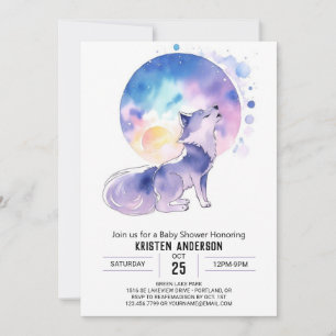 Convites Chá de fraldas da Aventura Woodland de Baby Wolf