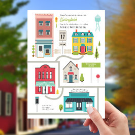 Convites Chá de fraldas da cidade vizinha do New Kid