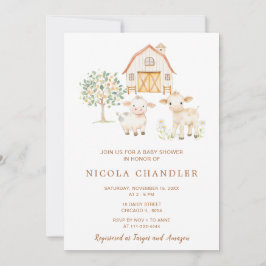 Convites Chá de fraldas da Fazenda