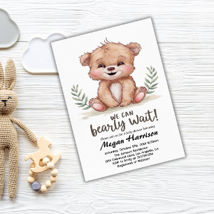 Convites Chá de fraldas da Garota do Urso Teddy