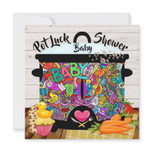 Chá de fraldas da sorte pote