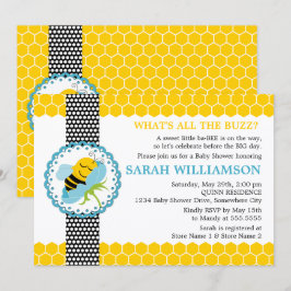 Convites Chá de fraldas de abelha