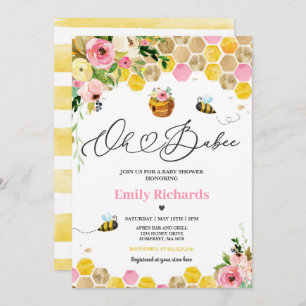 Convites Chá de fraldas De Abelhas Mamães De Abelhas De Chá