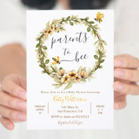 Chá de fraldas De Abelhas Pais Florais Para Bebê