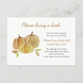 Convites Chá de fraldas de Abóbora de Aquarela Traga um Car