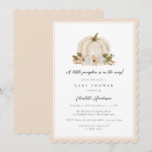 Chá de fraldas de Abóbora Floral