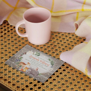 Convites Chá de fraldas de Algodão Berries, Amigos da Flore