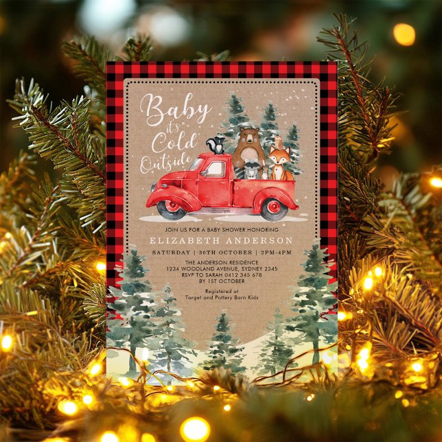 Convites Chá de fraldas de Animais da Floresta de Wylljack  (Criador carregado)