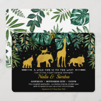 Chá de fraldas de Animais da Selva Botânica Tropic