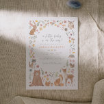 Convites Chá de fraldas de animais florestais<br><div class="desc">Celebre a chegada do seu pequeno com nosso encantador Convite para Chás de fraldas de Animais da Floresta Woodland. Este design apresenta uma borda de aquarela pintada manualmente com uma adorável coleção de elementos e criaturas da floresta, incluindo um coelho, coruja, guaxinim, urso, esquilo, raposa, veado, ourivesgo, joaninha, pinheira, cogumelos,...</div>