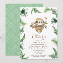 Chá de fraldas de Aquarela com Lama Verde