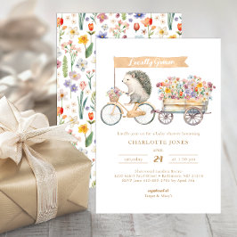 Convites Chá de fraldas de Aquarela Cultivado Localmente