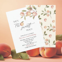 Chá de fraldas de Aquarela de Pequeno Pêssego Eleg