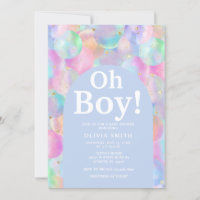 Chá de fraldas de Arco Azul dos Balões do Arco-Íri