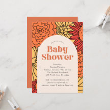 Chá de fraldas de Arco Floral Grande Colorido Quen