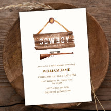 Chá de fraldas de Arma de Wooden Wild West Cowboy