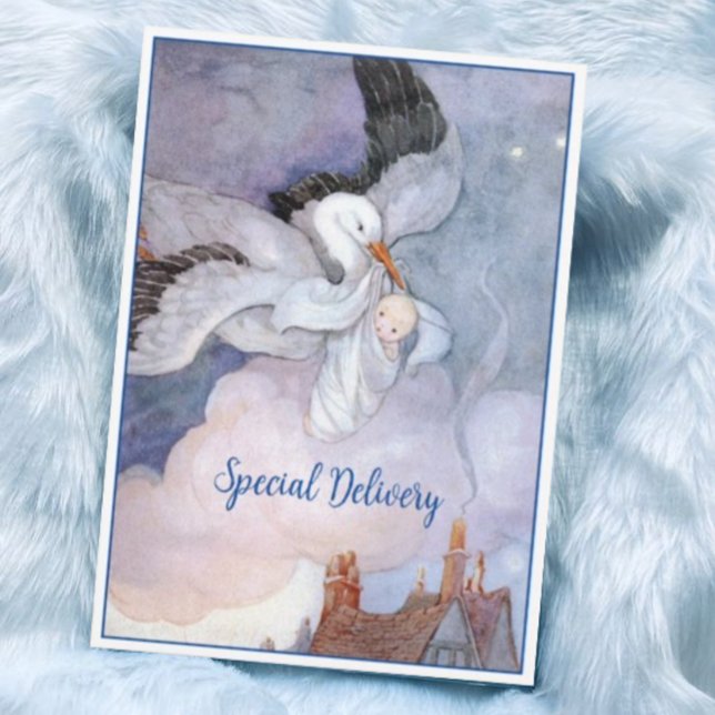 Convites Chá de fraldas de Armazenamento de Entrega Especia (Criador carregado)