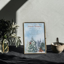 Convites Chá de fraldas de Aventura para Paisagem de Animai