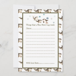 Convites Chá de fraldas de Baleia Árctico de inverno Cujo