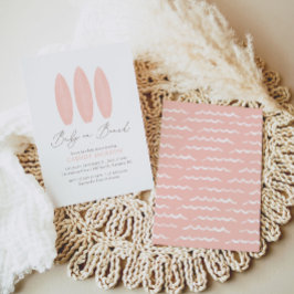 Convites Chá de fraldas de bebê rosa-Conselho