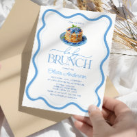 Chá de fraldas de Blueberry Pancake Baby Brunch