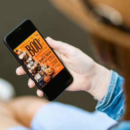 Convites Chá de fraldas de Bolo de Fralda de Abóbora Quase