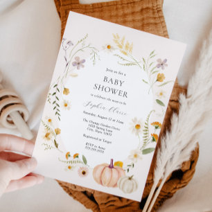 Convites Chá de fraldas de Bompkins do Campo de Prados