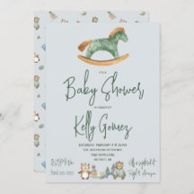 Chá de fraldas de Brinquedos Neutros de Cavalo Roc