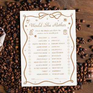 Convites Chá de fraldas De Café Ela Preferencialmente Cartã