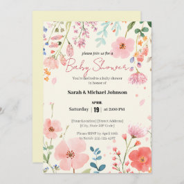 Convites Chá de fraldas de Caminho Bloqueado