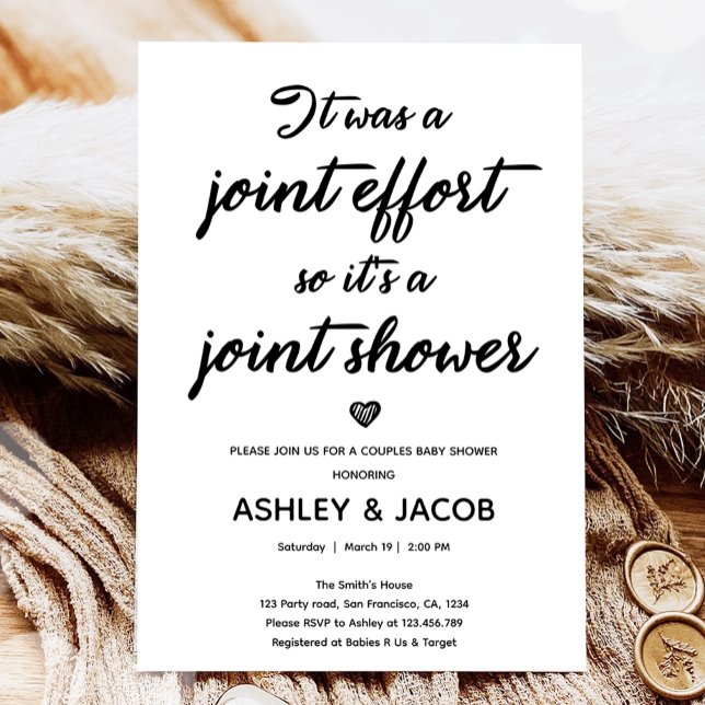 Convites Chá de fraldas de Casais de códigos de Chá conjunt (Criador carregado)