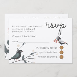 Convites Chá de fraldas de Casais de Florestas de Madeira