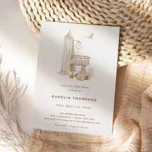 Chá de fraldas de Cena de Nursery Bohemian