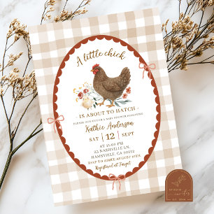 Convites Chá de fraldas De Chic De Ilustração Desenhada Pel