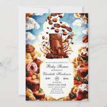 Chá de fraldas de Chocolate Encantado Boho