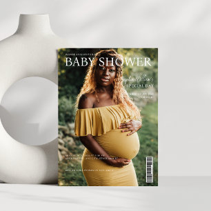 Convites chá de fraldas de cobrir de revista