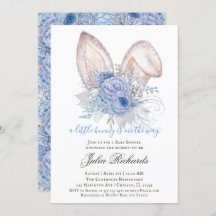 Chá de fraldas de coelho de Páscoa neutro em gêner