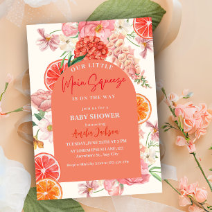 Convites Chá de fraldas de compressão principal da fruta de